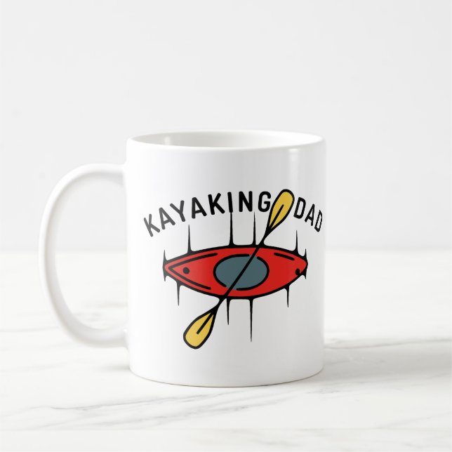 Caneca De Café Pai Kayaking (Esquerda)