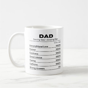 Caneca De Café Pai Legal Melhor Pai Amante de Cafeína