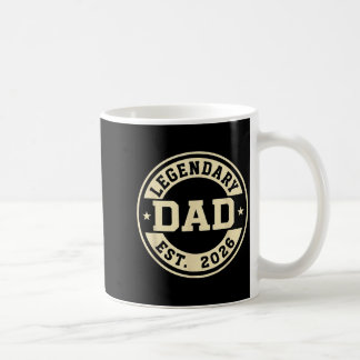 Caneca De Café Pai Lendário Estabelecido 2026 Celebre Pai Novo