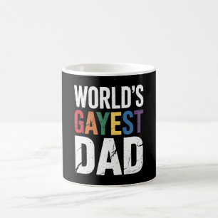 Caneca De Café Pai Mais Gay do Mundo LGBTQ Aliado do Orgulho Gay 