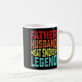 Caneca De Café Pai Marido Defumador de Carne Lenda Mestre do Chur