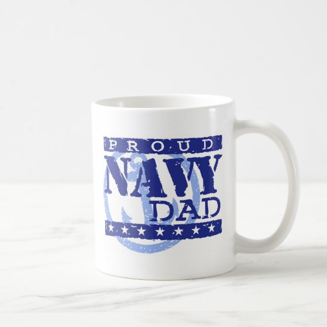 Caneca De Café Pai Marinho orgulhoso (Direita)