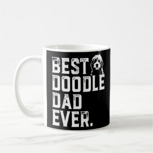 Caneca De Café Pai Mens Goldendoodle Melhor Pai De Portalha Nunca