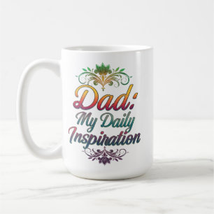 Caneca De Café Pai: Minha Inspiração diária - Mug clássico de 15