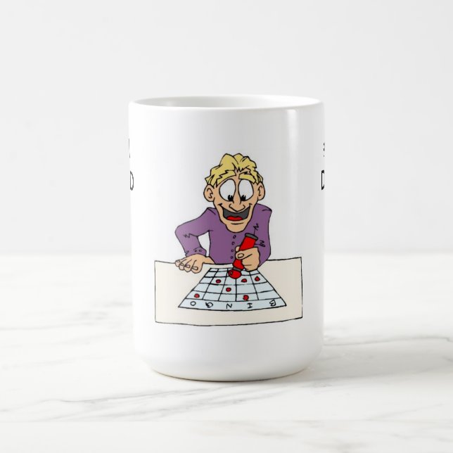 Caneca De Café Pai Mug/#1 com Bingo de Reprodução do Pai (Centro)