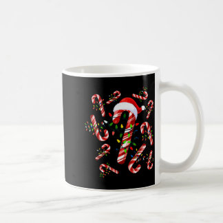 Caneca De Café Pai Natal de Cana de Açúcar Vermelha e Branca do N