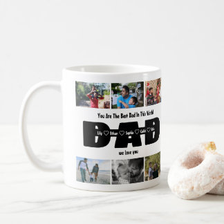Caneca De Café Pai, Nós Amamos Você – Dia dos Pais 6 Colagem de F