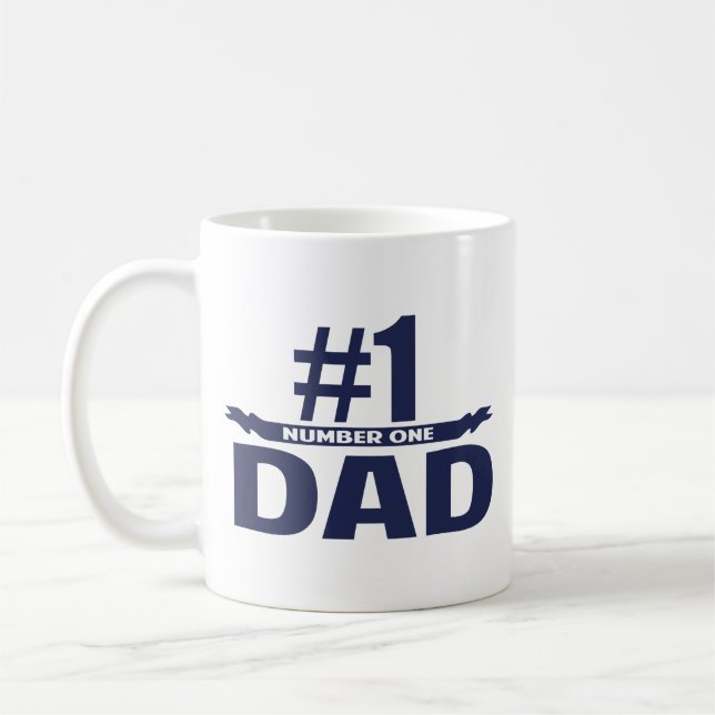 Caneca de Café Pai Número Um (Esquerda)
