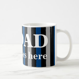 Caneca De Café Pai número um com seu nome