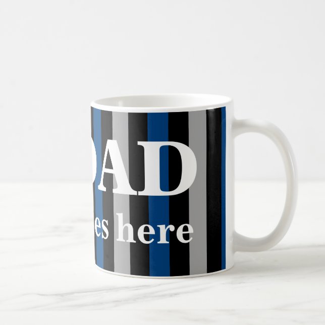 Caneca De Café Pai número um com seu nome (Direita)