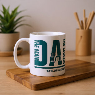 Caneca De Café Pai O Homem O Mito A Lenda Personalizado