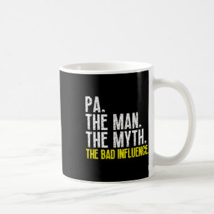Caneca De Café Pai O Homem O Mito O D Influencia Legal Engraçado