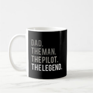 Caneca De Café Pai O Piloto A Legenda Padre Aviation G