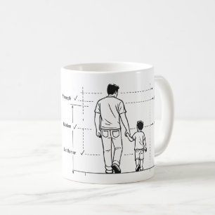 Caneca De Café Pai O Plano Mestre Original   Humor do Pai Engraça