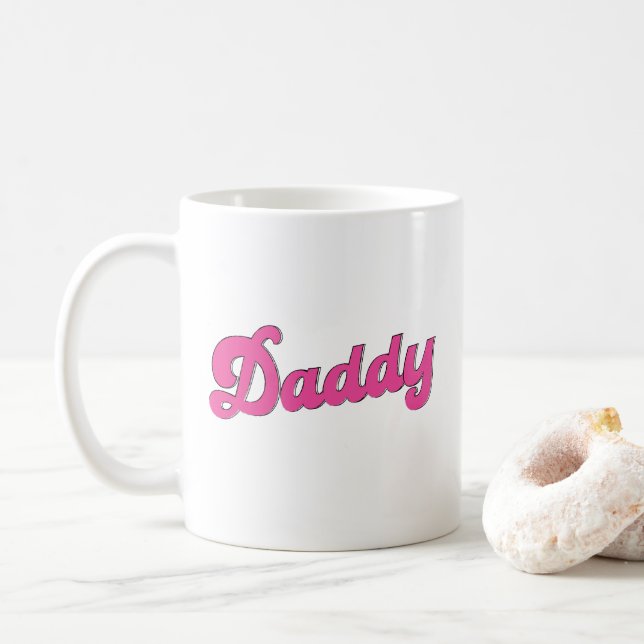 Caneca De Café Pai orgulho gay LGBT Pink Bear Gay (Com Donut)