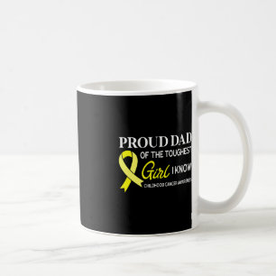 Caneca De Café Pai Orgulhoso da Consciência do Cancer Infantil