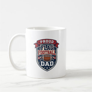 Caneca De Café Pai Orgulhoso de Futebol Americano Vintage Emblema