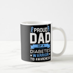 Caneca De Café Pai Orgulhoso De Um Guerreiro Da Diabetes Tipo De 