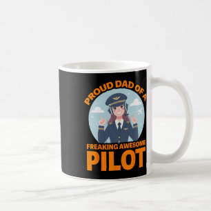 Caneca De Café Pai Orgulhoso De Um Piloto Incrível
