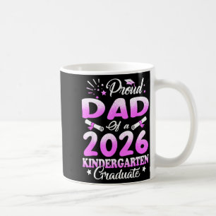 Caneca De Café Pai orgulhoso de uma turma de formando floral mãe 