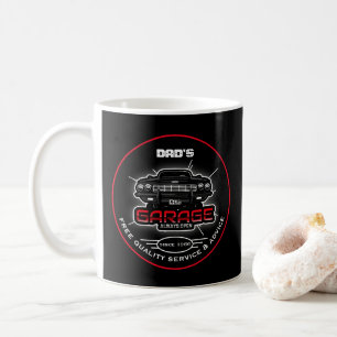 Caneca De Café Pai ou qualquer garagem de nome sempre abre