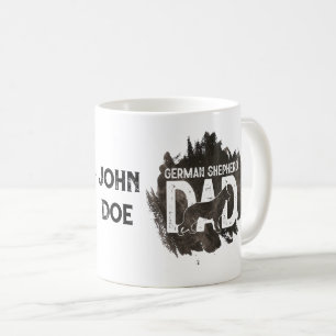 Caneca De Café Pai Pastor Alemão Amante de Cachorro Dia dos Pais