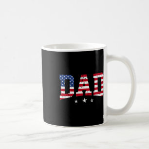 Caneca De Café Pai Patriótico Americano Bandeira Americana 4th O