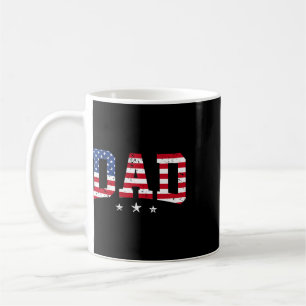 Caneca De Café Pai Patriótico Americano Dia dos Pais Bandeira Ame