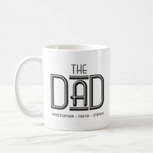 Caneca De Café Pai Personalizado de Tipo Branco legal