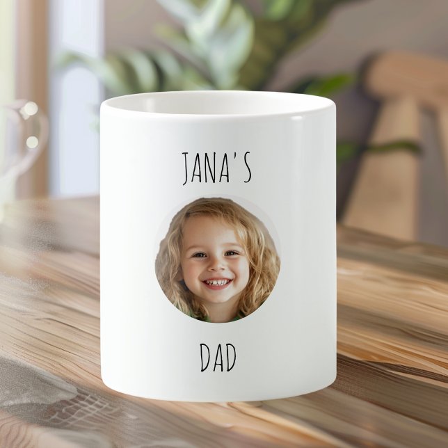 Caneca De Café Pai Personalizado | Foto personalizada do rosto |  (Criador carregado)