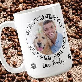 Caneca De Café Pai personalizado Pet Photo Happy Dia de os pais