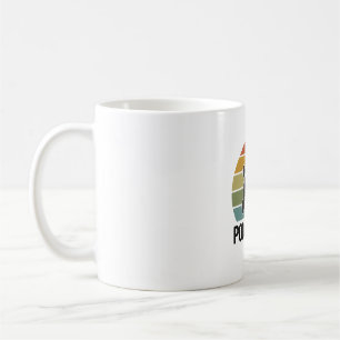 Caneca De Café Pai Poodle Vintage Pôr-do-Sol Amante de Cachorro D