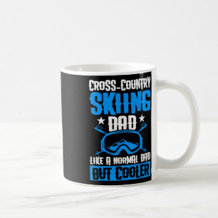 Caneca De Café Pai que Esquia em Cross Country Como um Pai Normal
