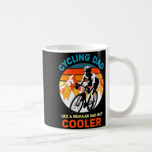 Caneca De Café Pai que pedala como uma bicicleta regular, mas mai (Direita)