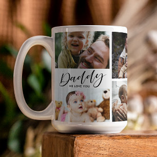 Caneca De Café Pai Que Te Ama A Colagem De Fotos