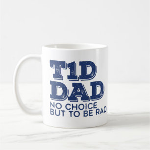 Caneca De Café Pai Rad de T1d (marinho)