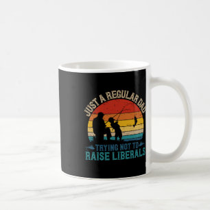 Caneca De Café Pai Regular de Pesca Vintage Tentando Não Criar Lí