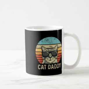 Caneca De Café Pai Retro Cat Pulga Legal Pai Gato Pais Presentes