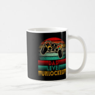 Caneca De Café Pai Retro Desbloqueado Novo Controle de Pai Pai