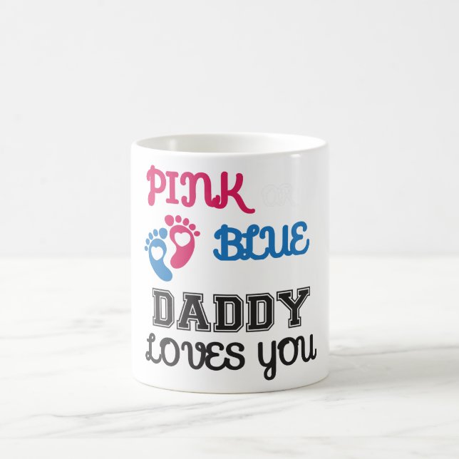 Caneca De Café Pai rosa ou azul te ama (Centro)