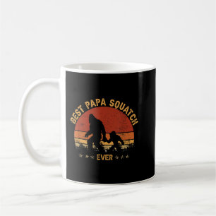 Caneca De Café Pai Sasquatch Melhor Esquadrão Papá De Pé-Grande P