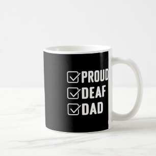 Caneca De Café Pai surdo orgulhoso ASL gesto de mão