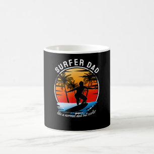 Caneca De Café Pai Surfer como um Pai normal, mas mais frio