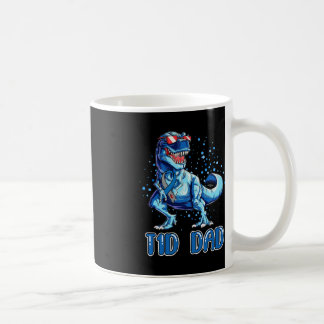 Caneca De Café Pai T1D Tipo 1 Diabetes Fita T Rex Dinossauro