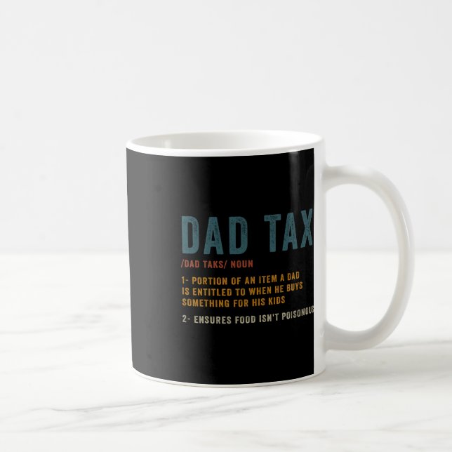 Caneca De Café Pai Tax Definition Men Funny Dia de os pais (Direita)