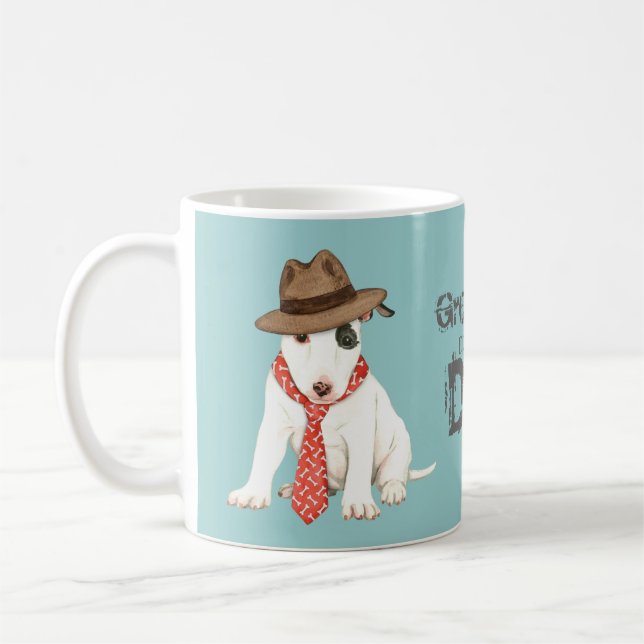 Caneca De Café Pai Terrier Miniatura Bull (Esquerda)