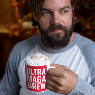 CANECA DE CAFÉ PAI ULTRA MAGA TRUMP BREW CAFFEE MUG