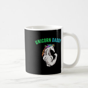 Caneca De Café Pai Unicorn - Funny Magical Malhação Bodybuilder