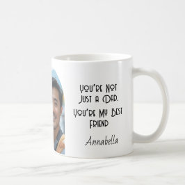 Caneca De Café Pai Vest sempre e foto personalizada