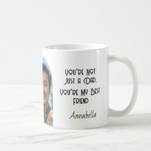 Caneca De Café Pai Vest sempre e foto personalizada